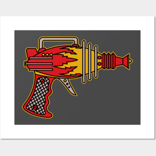 Ray Gun Vintage Cartoon Weapon 70s Retro Posters and Art